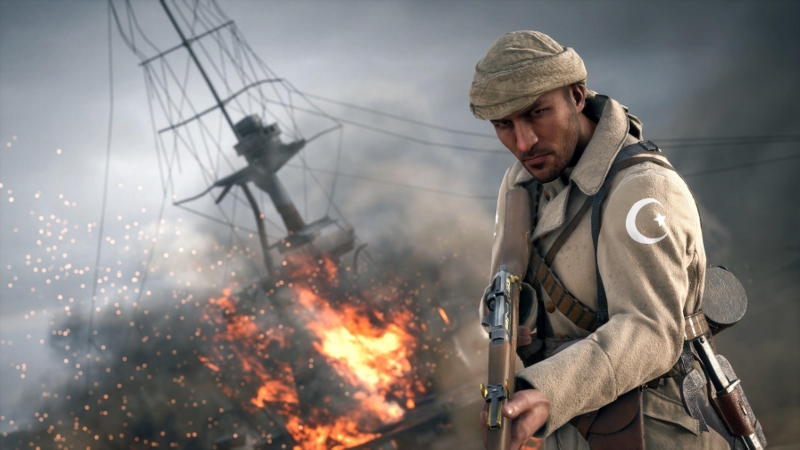 Battlefield 1 Turkish soldier in white dress