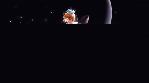 Beautiful Angel on Moon