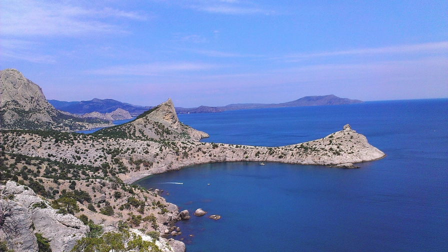 Beautiful Crimea Coast and Black Sea in Ukraine