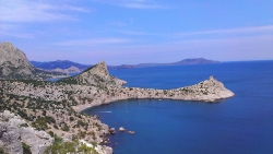 Beautiful Crimea Coast and Black Sea in Ukraine