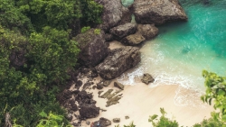 Beautiful Tropical Beach and Rocks