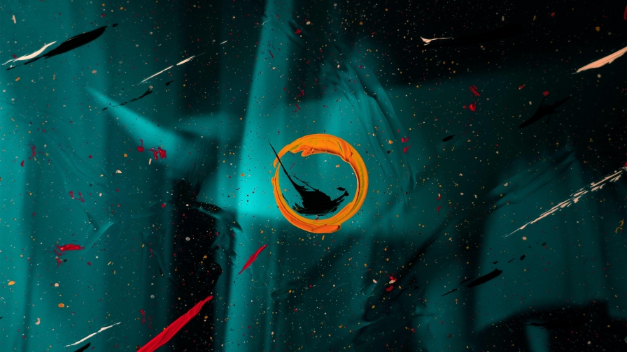 Circle Spots Paint on Glass