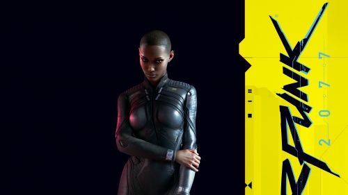 Cyberpunk 2077 Black Cyborg Girl
