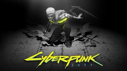 Cyberpunk 2077 Cyborg and Black Background