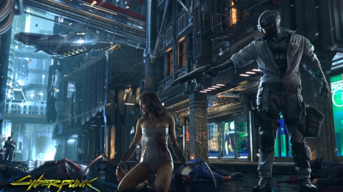 Cyberpunk 2077 Executioner and Cyborg Girl