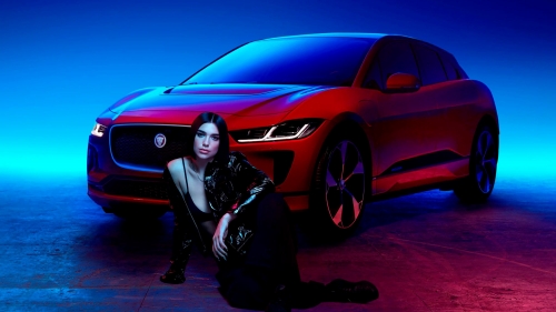 Dua Lipa and Red Jaguar