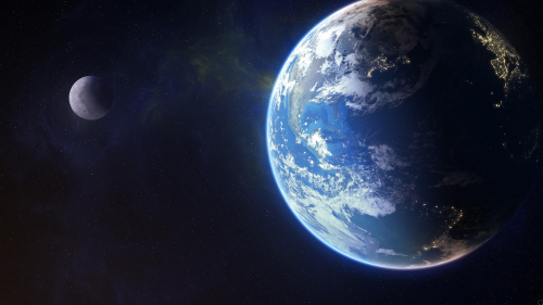 Earth and Moon Desktop