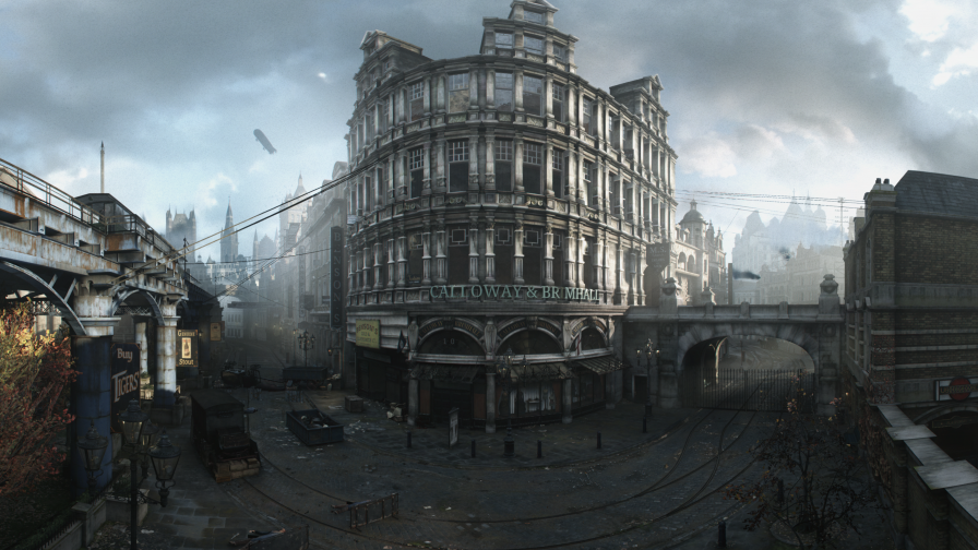 Empty Streets in Abandoned Town