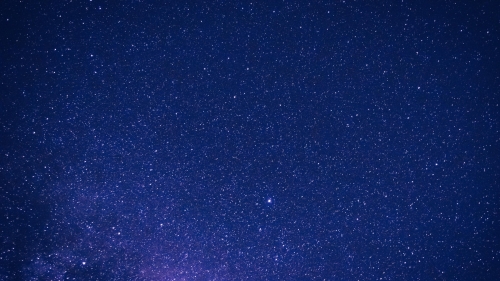Glowing Stars on Starry Sky