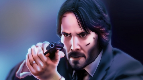 Keanu Reeves John Wick Art