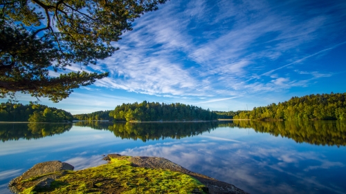 Loch Delsjn Lake in Gothenburg Sweden