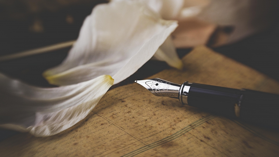 Metallic Pen on Table