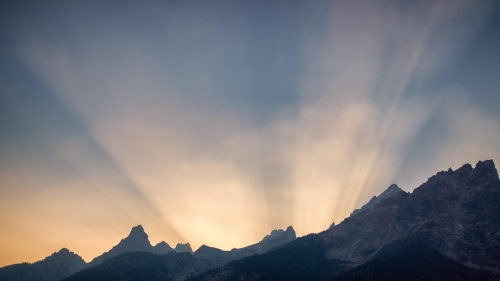 Mountains Peaks and Rays