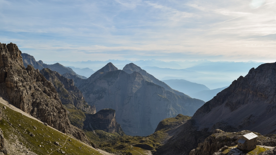 Mountains tops and good day