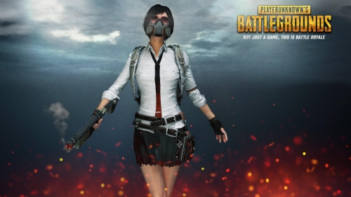 Playerunknown's Battlegrounds Warrior girl in Mask