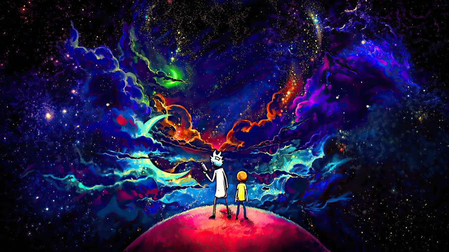 Rick and Morty in Space