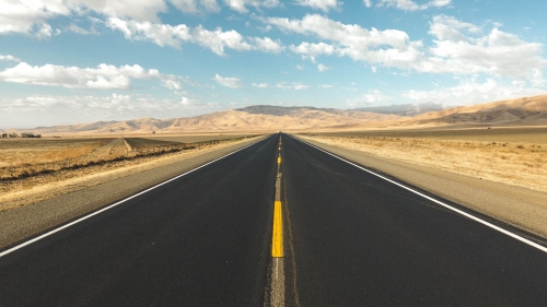 Road and Beautiful Panorama