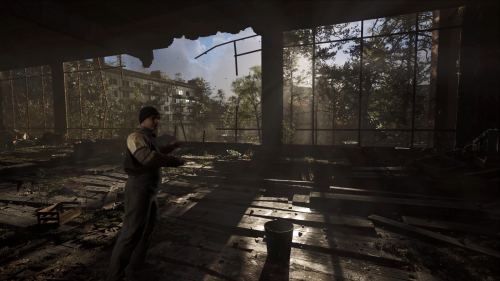 S.T.A.L.K.E.R. 2 Heart of Chernobyl Dancing Stalker in Abandoned Building