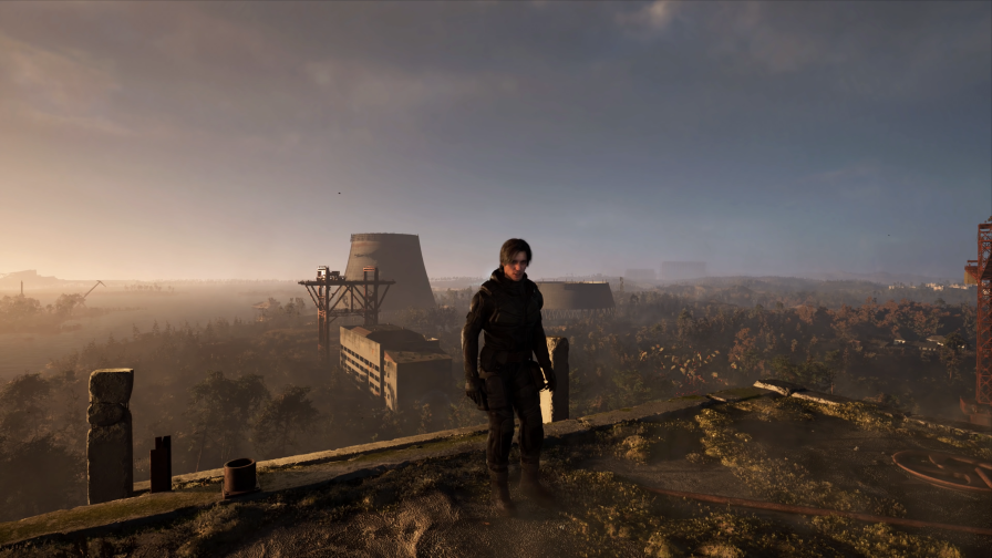 S.T.A.L.K.E.R. 2 Heart of Chernobyl Lone Stalker on Roof