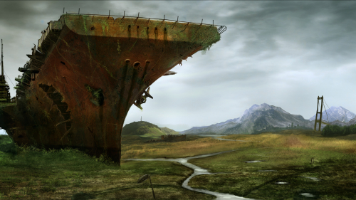 Ship on the Dead Ocean