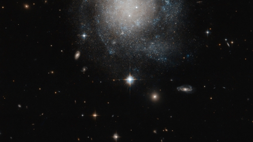 Spiral Galaxy and Stars