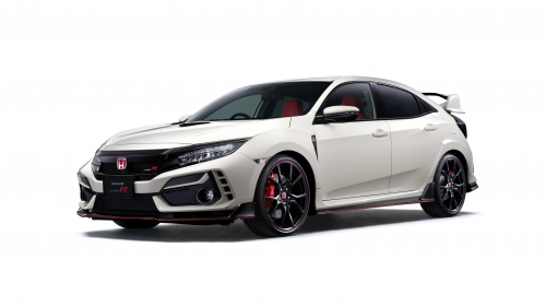 White Honda Civic Type R