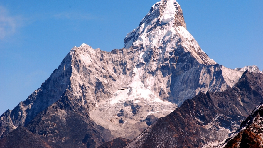 Wonderful Snowed Mountains Tops