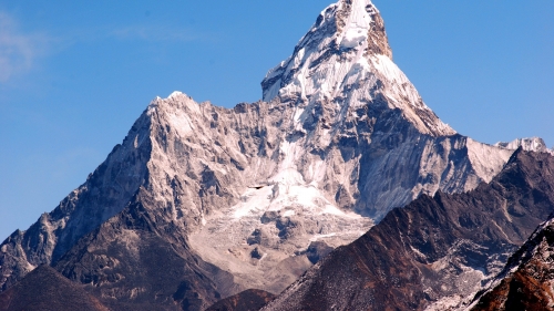 Wonderful Snowed Mountains Tops