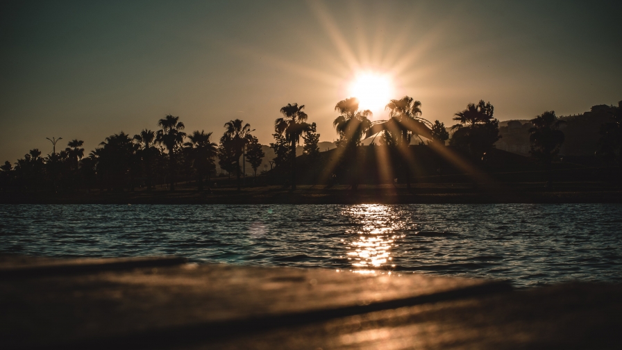 Wonderful Sunset on Summer Beach